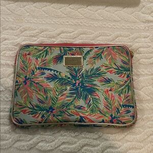 Lilly Pulitzer Colorful Palm Leaf Print Laptop Sleeve